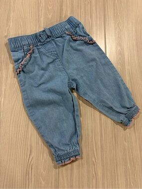 7/$20 George Baby Elastic Waist Lightweight Denim Jogger Pants